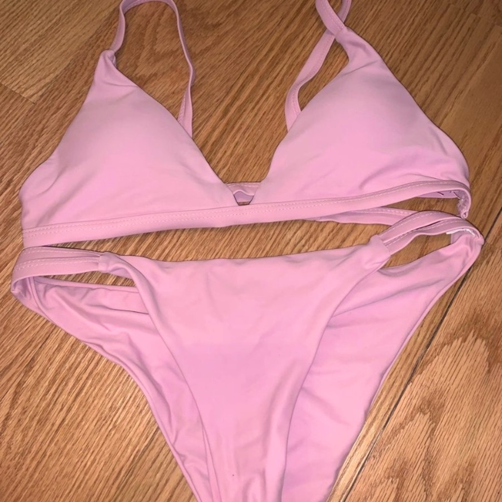 Pink bikini set